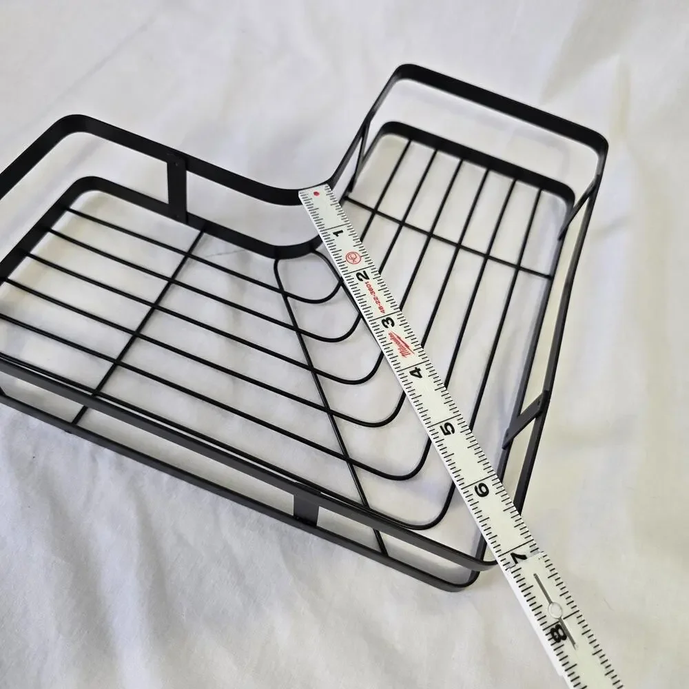 Metal Corner Shower Caddy Black Suitable for Multiple Spaces 2 In Box New
